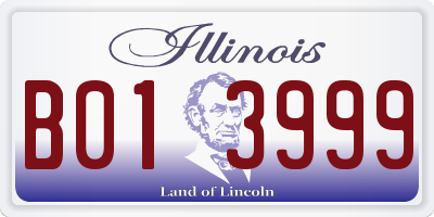 IL license plate B013999