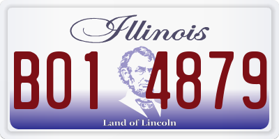 IL license plate B014879