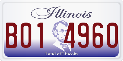 IL license plate B014960