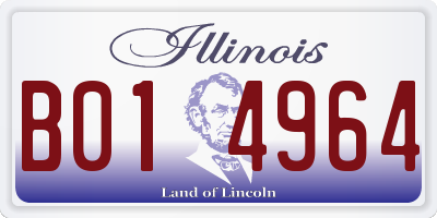 IL license plate B014964