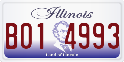 IL license plate B014993