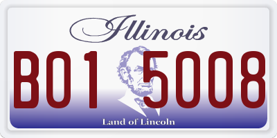 IL license plate B015008