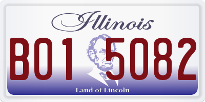 IL license plate B015082