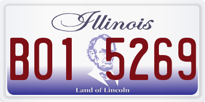 IL license plate B015269