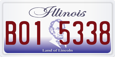 IL license plate B015338