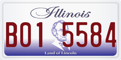 IL license plate B015584