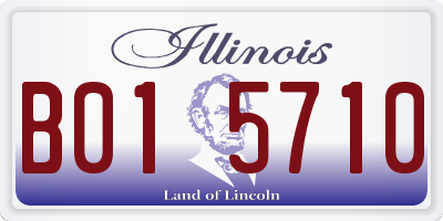 IL license plate B015710