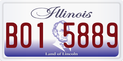 IL license plate B015889