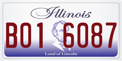 IL license plate B016087