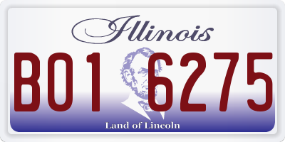 IL license plate B016275