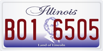 IL license plate B016505