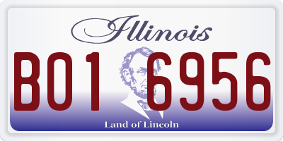 IL license plate B016956