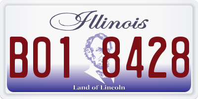 IL license plate B018428