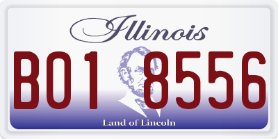 IL license plate B018556