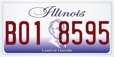 IL license plate B018595