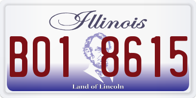IL license plate B018615