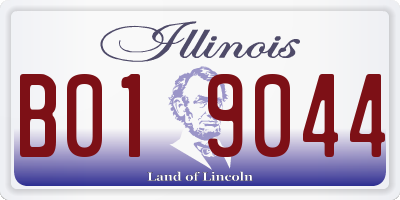 IL license plate B019044
