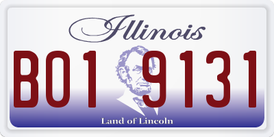 IL license plate B019131