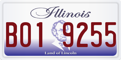 IL license plate B019255