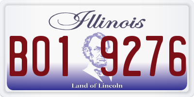 IL license plate B019276