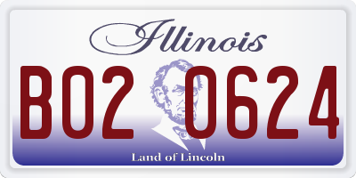 IL license plate B020624