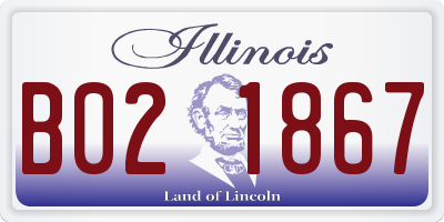 IL license plate B021867