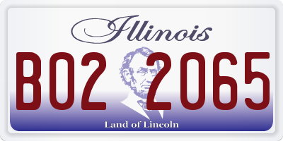 IL license plate B022065