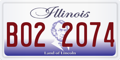 IL license plate B022074