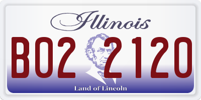 IL license plate B022120