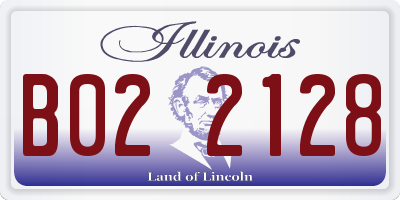 IL license plate B022128