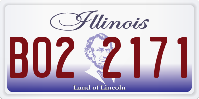 IL license plate B022171