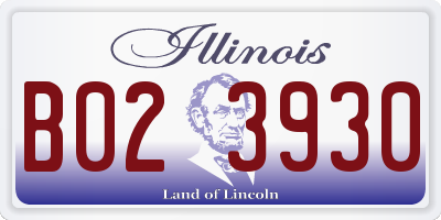 IL license plate B023930
