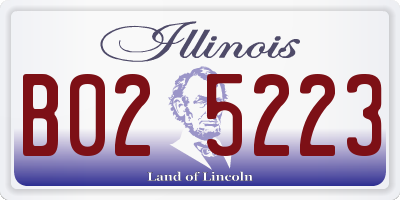 IL license plate B025223