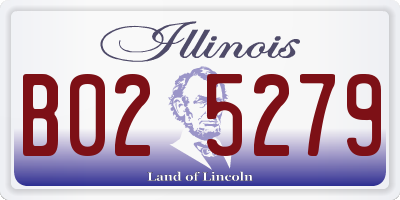 IL license plate B025279