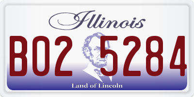 IL license plate B025284
