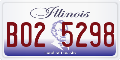 IL license plate B025298