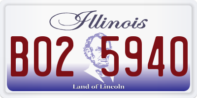 IL license plate B025940