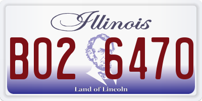 IL license plate B026470