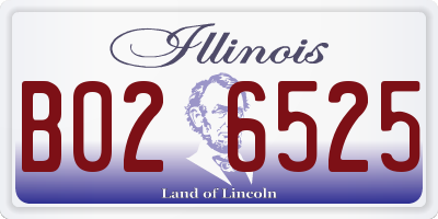 IL license plate B026525