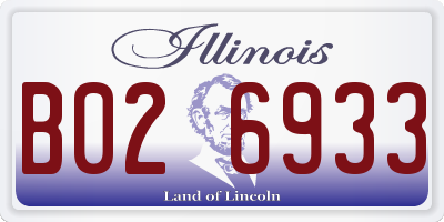 IL license plate B026933