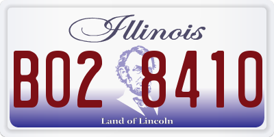 IL license plate B028410