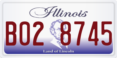 IL license plate B028745
