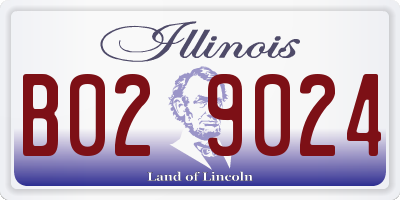 IL license plate B029024