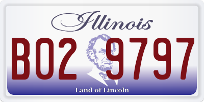 IL license plate B029797