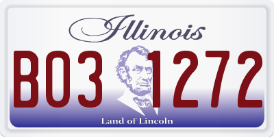 IL license plate B031272