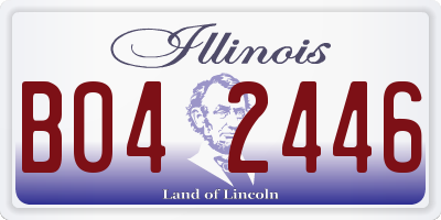 IL license plate B042446