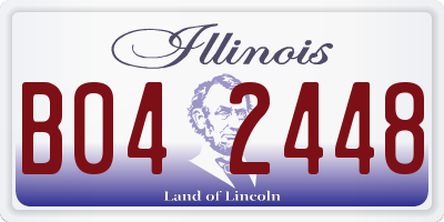 IL license plate B042448