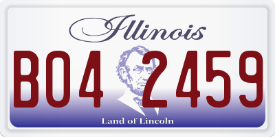 IL license plate B042459