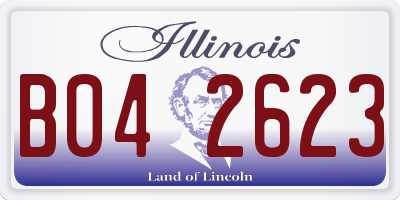 IL license plate B042623