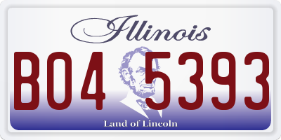 IL license plate B045393